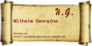 Wilhelm Georgina névjegykártya