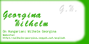 georgina wilhelm business card